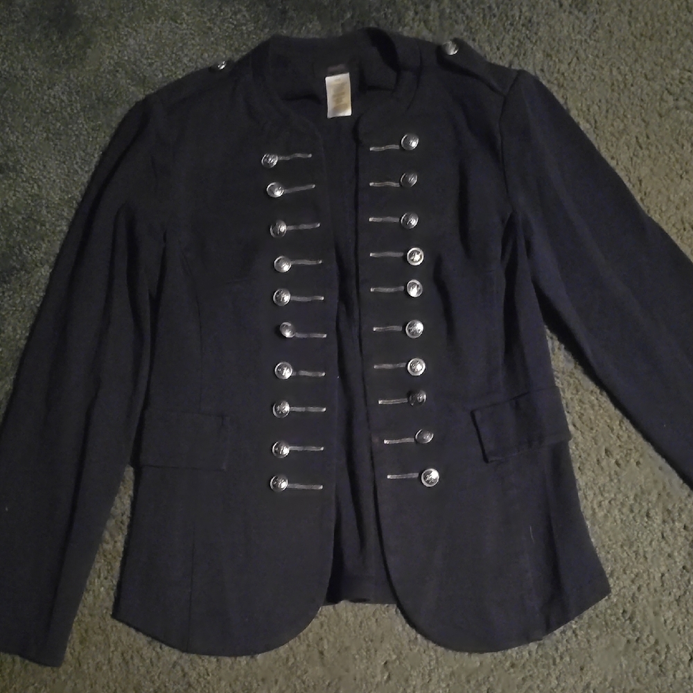 Women's Navy Blue Military Style Jacket